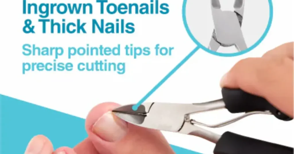 Clippers with sharp and precise blades for toenail